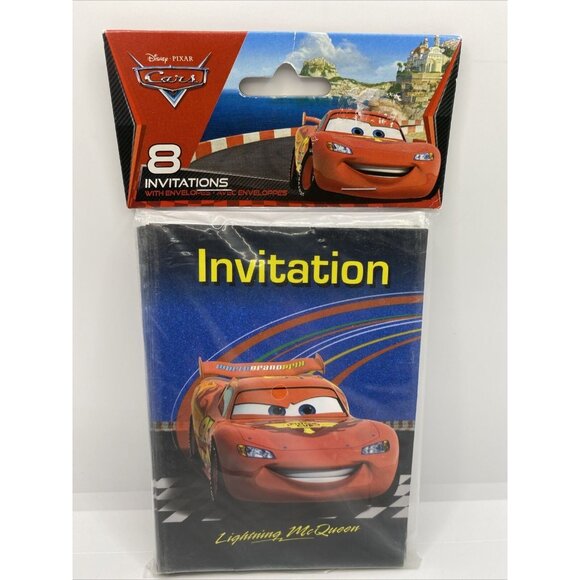 Disney Cars Lightning McQueen Birthday Party Decor Invitations Napkins Loot Bags - Picture 7 of 10
